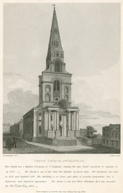 Christ Church, Spitalfields, London von Robert Blemell Schnebbelie